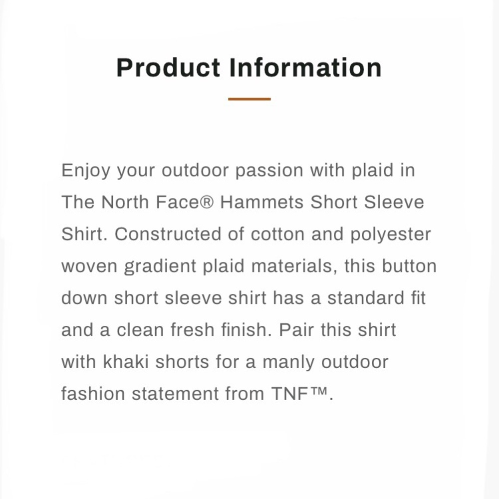 THE NORTH FACE Mens Plaid Short Sleeve Shirt - Picture 2 of 7